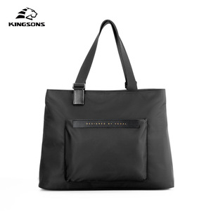 Kingsons Casual Tote Bag Waterproof Nylon Large Capacity Daily Use Unisex Handbag - Product Image 3