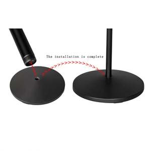 Support de microphone professionnel sur pied LKT-822B pour scène, réglable pour le chant en direct et le karaoké - Product Image 5