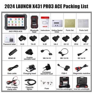 LAUNCH PRO3 ACE Escáner de Diagnóstico Automotriz Bidireccional de Sistema Completo, Lector de Códigos de Vehículos OBD2, Herramientas de Diagnóstico Inteligente - Product Image 6