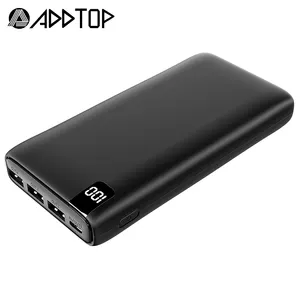 ADDTOP mobile power supply High Capacity LED Display Mobile Phone Charger Fast Charging Lithium Battery Case Portable Power Bank