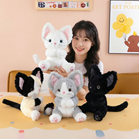 Boneka Kucing Duduk Grosir, Mainan Anak, Boneka Hewan Kucing Empuk, Hadiah Ulang Tahun, Dekorasi Sofa Kamar Tidur
