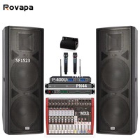 Dual 15 Zoll 600W Passiver Subwoofer Professioneller Fullrange-Lautsprecher für Bühne Hochzeit DJ Hochleistungs-Hi-Res-Audio Bass-Sound