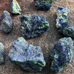 Commercio all'ingrosso di cristallo naturale minerali di guarigione di pietra Azurite con Malachite <span class=keywords><strong>minerale</strong></span> ruvido roccia ruvida Azurite esemplare per la decorazione - Product Image 4