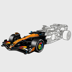Modèle de course McLaren <span class=keywords><strong>F1</strong></span> 42228 Super Racing 1675 pièces, blocs de construction compatibles, jouet de construction de voiture, voiture de <span class=keywords><strong>champion</strong></span> d'équipe 2025 - Product Image 1