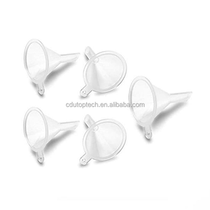 Em estoque Funil De Plástico Pequeno, plástico transparente Mini Funis para Ciência Lab Garrafa De Enchimento Líquido, óleos essenciais, Perfume - Product Image 2