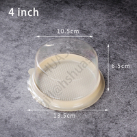 Vente chaude fournitures de cuisson cuire 4 "6" 8 "10" boîte à gâteau en mousseline de soie Mousse couche ronde fromage Transparent épaissi boîte à gâteau d'anniversaire