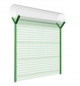 Panneau de clôture en acier galvanisé 3D durable, revêtu de PVC, pour la protection du périmètre des fermes - Product Image 2