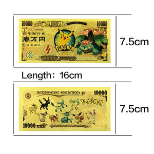 2026 Penjualan Terlaris US Pocket Monster 13 Desain Uang Kertas Berlapis Emas 24K untuk Koleksi - Product Image 6