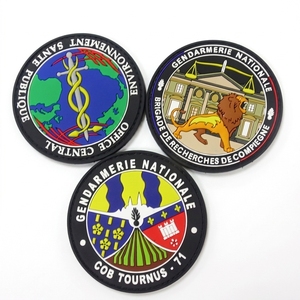Patch in PVC tattico personalizzato con logo, da cucire, in gomma 3D, distintivi in silicone con velcro per abbigliamento - Product Image 1