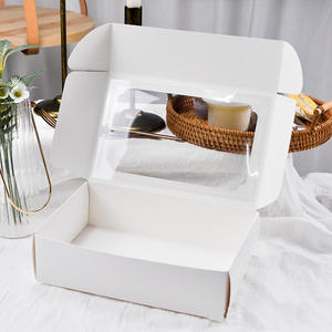 Hot-Sale Großhandel Mond-Puff-Keks Macarons Cupcake Dessert Weiße Transparente <span class=keywords><strong>Box</strong></span> mit 6 Trennwänden Kuchenbox - Product Image 3