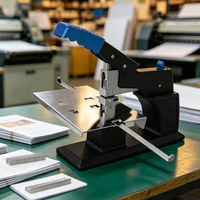 Agrafeuse manuelle de table A3 à bras long, agrafeuse manuelle robuste pour brochures, compatible avec les agrafes 24/6, 23/6, 23/8, 23/10