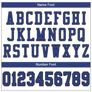 Maillot de football authentique en maille, style classique blanc royal-noir personnalisé - Product Image 3