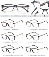 MS 95922 Lunettes de vue personnalisées avec logo pour hommes, montures optiques anti-lumière bleue, montures de lunettes en stock pour hommes