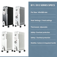 Radiator Oli Multifungsi dengan Kipas Turbo, Termostat yang Dapat Disesuaikan, Perlindungan dari Panas Berlebih, dan Penyimpanan Kabel