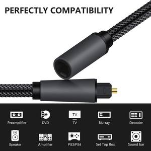 <span class=keywords><strong>Câble</strong></span> audio <span class=keywords><strong>optique</strong></span> en nylon tressé avec connecteur plaqué or, <span class=keywords><strong>câble</strong></span> Toslink pour barre de son, téléviseur, PS5, Xbox, de 0,5 m à 10 m - Product Image 3