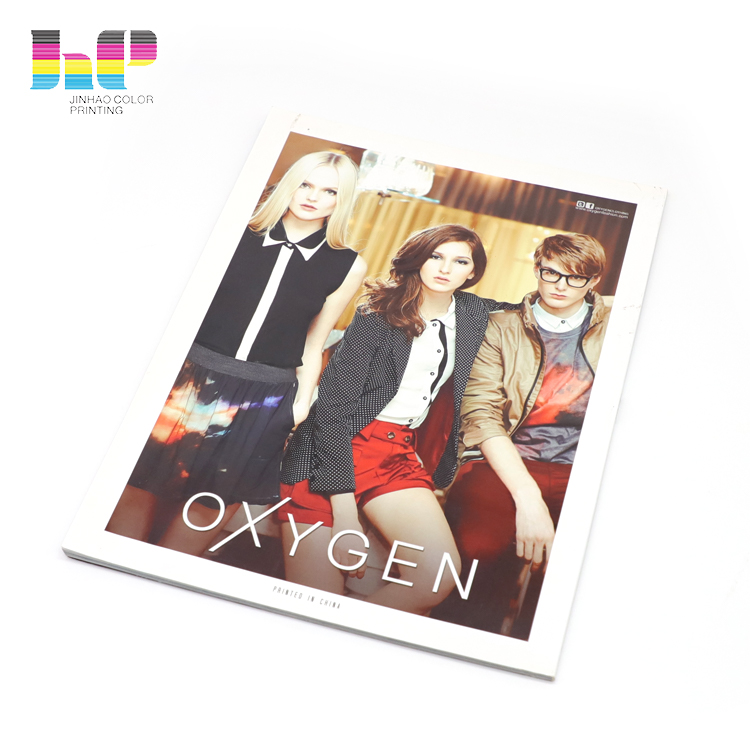 Quality manufacturer color design offset saddle stitch bind booklet book brochure custom catalogue printing service