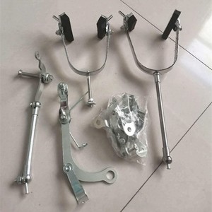 Système de freinage à étrier 28 pouces en aluminium forgé, ensemble de freinage mécanique réglable avec plaquettes en composite métallique - Product Image 3