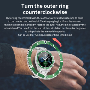 Montre connectée sport AW12 pour femmes et hommes, moniteur de fréquence cardiaque et de tension artérielle, appels Bluetooth, affichage des messages, fond d'écran, Wi-Fi, acier - Product Image 5