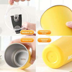 Stainless Steel Vacuum Insulated Double Layer Coffee <b>Cup</b> <b>Reusable</b> Travel Mug Custom Logo Portable Water Tumbler Leakproof - Product Image 5