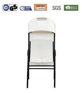HONGQIAO exterior plástico Metal blanco barato portátil sillas plegables sala de estar silla de jardín sillas de boda - Product Image 4