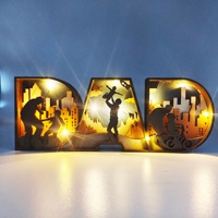 Nouveau bois artisanat multi-couche maman papa fête des pères cadeaux fête des mères idées cadeaux pour la fête des mères en bois maman décoration de Table