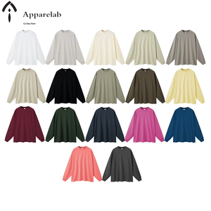 เสื้อยืดแขนยาวผ้าฝ้าย100% ทรงโอเวอร์ไซ<span class=keywords><strong>ส์</strong></span>สำหรับผู้ชาย<span class=keywords><strong>แฟ</strong></span>ชั่นฤดูใบไม้ผลิแบบปรับแต่งได้ - Product Image 1