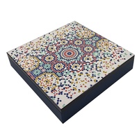 Nouvelle conception, vente en gros d'usine, boîte cadeau en bois de luxe de qualité supérieure avec finition laquée piano pour chocolats et dattes, marché du Moyen-Orient