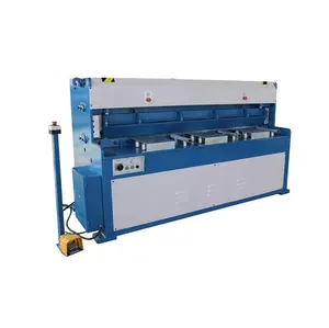 HQ11-6.5x1300 TTMC Hydraulic Guillotine with Manual Back Gauge, 6.5x1300 Mild Steel Guillotine Shear, 3 Phase Motor Shearing