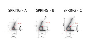 Chiusura a Moschettone Finewe per Gioielli, Piccolo Moschettone <span class=keywords><strong>in</strong></span> <span class=keywords><strong>Acciaio</strong></span> Inossidabile con Molla a Torsione - Product Image 6