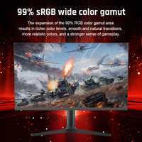 Ventes directes de l'usine chinoise Moniteur de jeu à écran plat 27 ''2K avec résolution 180Hz 2.5K 16:9 Moniteur PC super large à faible quantité minimale de commande