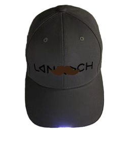 Gorra de Béisbol Lanoch con Logotipo de Bigote a Cuadros, 6 Paneles, Ajustable, Unisex, de Algodón, Deportiva, Casual, con Diseño de Bordado 3D en la Parte Delantera - Product Image 1