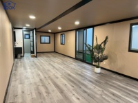 Maison conteneur préfabriquée de luxe à 3 chambres, 40 pieds, en bois, mobile, pliable et extensible, avec véranda latérale, en gros, à vendre