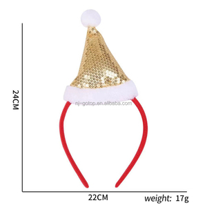 2025 nouvel an noël bandeaux paillettes arbre <span class=keywords><strong>de</strong></span> noël bandeau mignon chapeau <span class=keywords><strong>de</strong></span> noël pour fête Costume chapeaux cheveux accessoires - Product Image 5