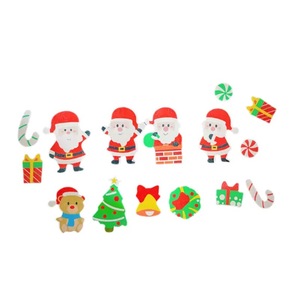 300 pièces de décorations comestibles en papier gaufré pour gâteaux de Noël, décorations de Père Noël, fournitures pour gâteaux, outils de décoration - Product Image 6