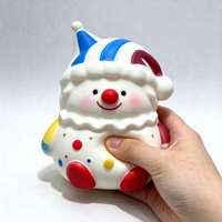 Mainan Squishy Badut Super Lembut Slow Rebound Fidget Toy Bentuk Badut Lucu Mainan Pereda Stres Grosir