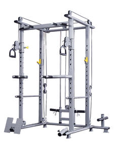 เครื่องฝึกออกกำลังกายแบบมัลติฟังก์ชั่น YX Combo Functional Trainer Half Rack Power Rack สำหรับยิมเชิงพาณิชย์ พร้อมเครื่องสมิธแมชชีน และเคเบิ้ลครอสโอเวอร์ - Product Image 3