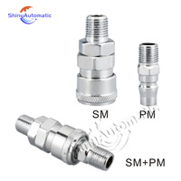 Konektor Selang Pneumatik Tipe C, Quick Coupler Pelepas Cepat Kompresor Udara, Sambungan Cepat Tabung Udara Pneumatik