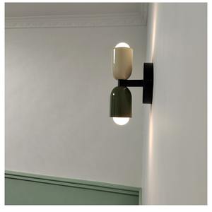 Lampe murale créative de style nordique pour chambre à coucher et salon, couleur crème avec lumière de couloir colorée pour hôtels et maisons d'hôtes - Product Image 2