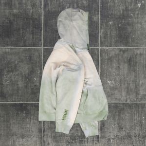 Custom Streetwear No <b>String</b> French Terry Blank Boxy Pullover Vintage Double Layer Acid Wash Distressed <b>Hoodies</b> <b>For</b> Men - Product Image 3