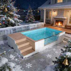 Piscina transparente de 20 pies, piscina para perros, piscina de hielo, fabricante de piscinas, piscina de FRP - Product Image 1