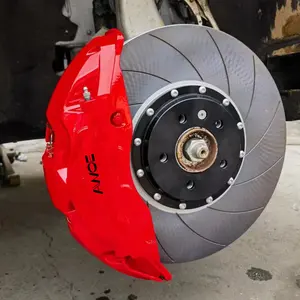 Upgrade Modified Racing 10 pot-bremsständer großer Bremsen-Kit mit 420 440 mm für Porsche Cayenne Land Rove mit kurvigem Rotor mit Schlitz