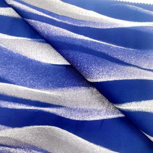 Mới Đến Màu Xanh Sáng Mô Hình Kỹ Thuật Số In Ấn 100% Cotton Hữu Cơ Poplin Vải Thời Trang Cho Cô Gái Ăn Mặc - Product Image 4