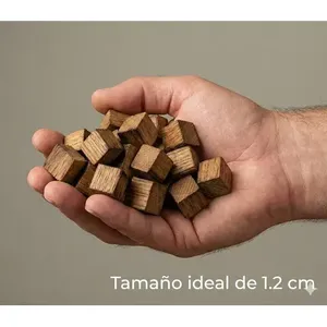 Chips de Madera de Roble LCDB Tostados Medianos de 1 kg para Añejar Licores - Product Image 3
