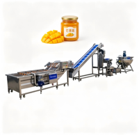 Mangojam productielijn, aluminium flesvulfaciliteit, kook-, meng- en verzegelmachine, HMI-besturing