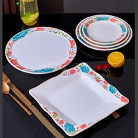 Services de vaisselle en mélamine résistants aux rayures, logo personnalisé, design élégant multi-formes pour l'hôtellerie et la restauration en gros