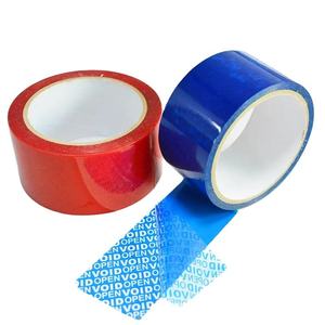 Factory Wholesale Blue Security Seal Tape Total Transfer Tamper Proof Void Adhesive <b>Paper</b> & Film Anti-Theft Void Seal Tape - Product Image 1