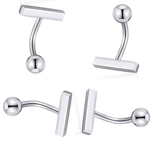 Nouveau petit piercing de nombril en acier inoxydable, anneau ombilical simple en acier inoxydable, bijou de piercing ombilical - Product Image 4