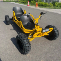 Kart tout-terrain professionnel ATICOL deux places 4x4, électrique/essence, moteur 4 temps, 70 km/h, 1000 W, pédale durable, pour enfants et adultes, utilisation en extérieur