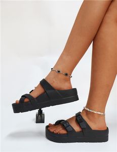 Sandalias de Tacón con Plataforma Gruesa de EVA 2024, Pantuflas Cómodas con Masaje y Suela Suave para Mujer, Ideales para Parejas en Verano - Product Image 3