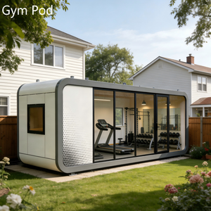 Casa Prefabricada Resistente de Estilo Rústico para Retiro en el Campo, Encanto Rústico, Casa de Jardín Modular Personalizada, Casas Prefabricadas para Gimnasio - Product Image 1